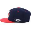 imageTrendy Apparel Shop 6 Panel Structured Baseball Clubs Embroidered Snapback CapAtlanta Navy Red