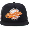 imageTrendy Apparel Shop 6 Panel Structured Baseball Clubs Embroidered Snapback CapHouston Black Black