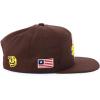 imageTrendy Apparel Shop 6 Panel Structured Baseball Clubs Embroidered Snapback CapSan Diego Brown Brown