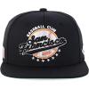 imageTrendy Apparel Shop 6 Panel Structured Baseball Clubs Embroidered Snapback CapSan Francisco Black Black