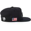 imageTrendy Apparel Shop 6 Panel Structured Baseball Clubs Embroidered Snapback CapSan Francisco Black Black