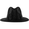 imageTrendy Apparel Shop Rhinestone Studded Bling Western Cowboy Cowgirl HatBlack