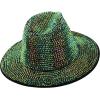 imageTrendy Apparel Shop Rhinestone Studded Bling Western Cowboy Cowgirl HatGreen