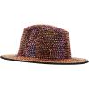 imageTrendy Apparel Shop Rhinestone Studded Bling Western Cowboy Cowgirl HatMagenta