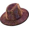 imageTrendy Apparel Shop Rhinestone Studded Bling Western Cowboy Cowgirl HatMagenta