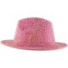 imageTrendy Apparel Shop Rhinestone Studded Bling Western Cowboy Cowgirl HatPink