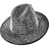 imageTrendy Apparel Shop Rhinestone Studded Bling Western Cowboy Cowgirl HatSilver
