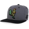 imageTrendy Apparel Shop 3D Rooster Embroidered Flat Bill Snapback CapGrey Black