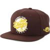imageTrendy Apparel Shop 6 Panel Structured Baseball Clubs Embroidered Snapback CapSan Diego Brown Brown