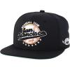 imageTrendy Apparel Shop 6 Panel Structured Baseball Clubs Embroidered Snapback CapSan Francisco Black Black