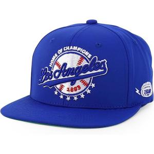 imageTrendy Apparel Shop 6 Panel Structured Baseball Clubs Embroidered Snapback CapLos Angeles Royal Royal