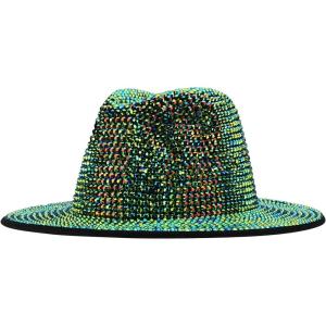 imageTrendy Apparel Shop Rhinestone Studded Bling Western Cowboy Cowgirl HatGreen