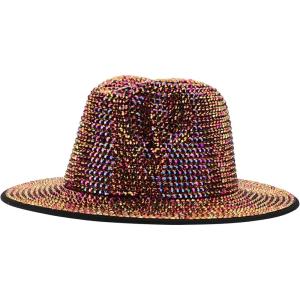 imageTrendy Apparel Shop Rhinestone Studded Bling Western Cowboy Cowgirl HatMagenta