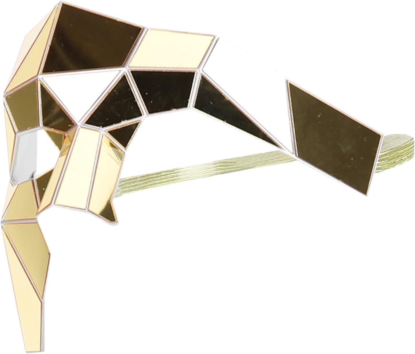 imageTrendy Apparel Shop Mirror Phantom Half Mask Costume AccessoryGold