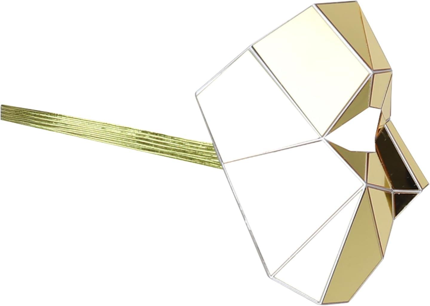 imageTrendy Apparel Shop Mirror Phantom Half Mask Costume AccessoryGold