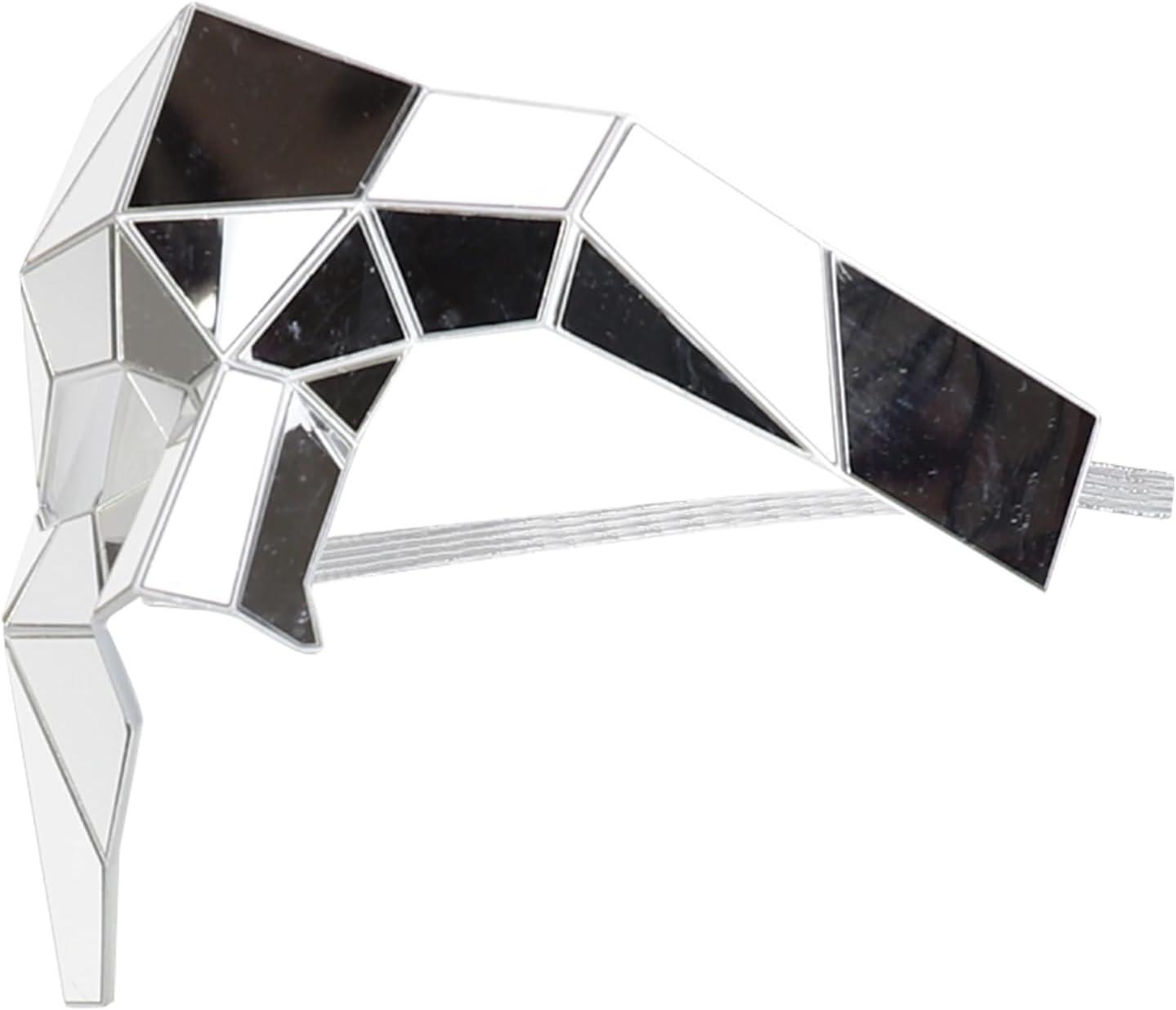 imageTrendy Apparel Shop Mirror Phantom Half Mask Costume AccessorySilver