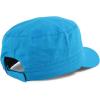 imageTrendy Apparel Shop Plain Castro Flat Top Style Army Cap with PocketAqua