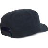 imageTrendy Apparel Shop Plain Castro Flat Top Style Army Cap with PocketBlack