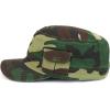 imageTrendy Apparel Shop Plain Castro Flat Top Style Army Cap with PocketCamo