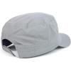 imageTrendy Apparel Shop Plain Castro Flat Top Style Army Cap with PocketGrey