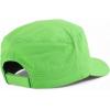 imageTrendy Apparel Shop Plain Castro Flat Top Style Army Cap with PocketLime