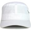 imageTrendy Apparel Shop Plain Castro Flat Top Style Army Cap with PocketWhite