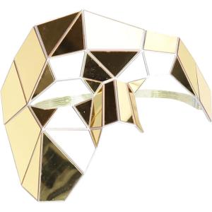 imageTrendy Apparel Shop Mirror Phantom Half Mask Costume AccessoryGold