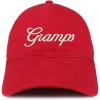 imageTrendy Apparel Shop Gramps Embroidered Soft Crown 100 Brushed Cotton CapRed