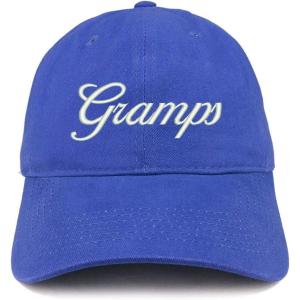 imageTrendy Apparel Shop Gramps Embroidered Soft Crown 100 Brushed Cotton CapRoyal