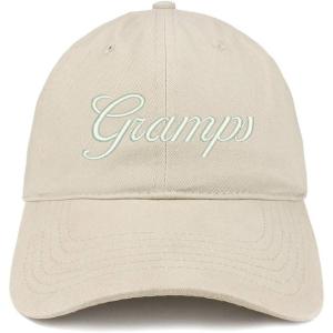 imageTrendy Apparel Shop Gramps Embroidered Soft Crown 100 Brushed Cotton CapStone
