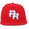 imageTrendy Apparel Shop Puerto Rico Embroidered Round Flat Bill Snapback CapRed Red 1
