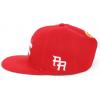 imageTrendy Apparel Shop Puerto Rico Embroidered Round Flat Bill Snapback CapRed Red
