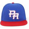imageTrendy Apparel Shop Puerto Rico Embroidered Round Flat Bill Snapback CapRoyal Red 1