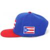 imageTrendy Apparel Shop Puerto Rico Embroidered Round Flat Bill Snapback CapRoyal Red