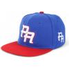 imageTrendy Apparel Shop Puerto Rico Embroidered Round Flat Bill Snapback CapRoyal Red 1