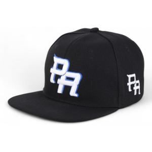 imageTrendy Apparel Shop Puerto Rico Embroidered Round Flat Bill Snapback CapBlack Black 1