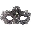 imageTrendy Apparel Shop Half Mask Venetian Masquerade Ball CostumeGrey 1