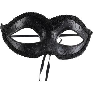 imageTrendy Apparel Shop Half Mask Venetian Masquerade Ball CostumeBlack 4