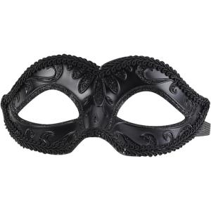imageTrendy Apparel Shop Half Mask Venetian Masquerade Ball CostumeBlack 5