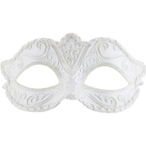 imageTrendy Apparel Shop Half Mask Venetian Masquerade Ball CostumeWhite 4