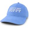 imageTrendy Apparel Shop Worlds Best Poppy Embroidered Soft Crown 100 Brushed Cotton CapCarolina Blue