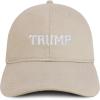 imageTrendy Apparel Shop Trump Varsity Font Embroidered Soft Cotton Baseball CapStone