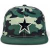 image:imageTrendy Apparel Shop 6 Panel Star Embroidered Flat Bill Snapback CapCamo Olive