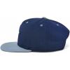 image:imageTrendy Apparel Shop 6 Panel Star Embroidered Flat Bill Snapback CapNavy Grey
