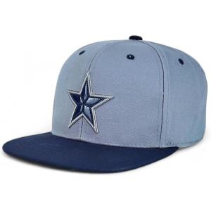 image:imageTrendy Apparel Shop 6 Panel Star Embroidered Flat Bill Snapback CapGrey Navy
