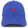 image:imageTrendy Apparel Shop Emoticon Heart Embroidered Cotton Adjustable Ball Cap Dad HatRoyal