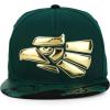 image:imageHecho En Mexico Eagle 3D Embroidered Flat Bill Snapback CapDark Green Black 4