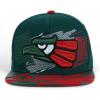 image:imageHecho En Mexico Eagle 3D Embroidered Flat Bill Snapback CapDark Green Red 6