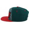 image:imageHecho En Mexico Eagle 3D Embroidered Flat Bill Snapback CapDark Green Red 7