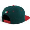 image:imageHecho En Mexico Eagle 3D Embroidered Flat Bill Snapback CapDark Green Red 7